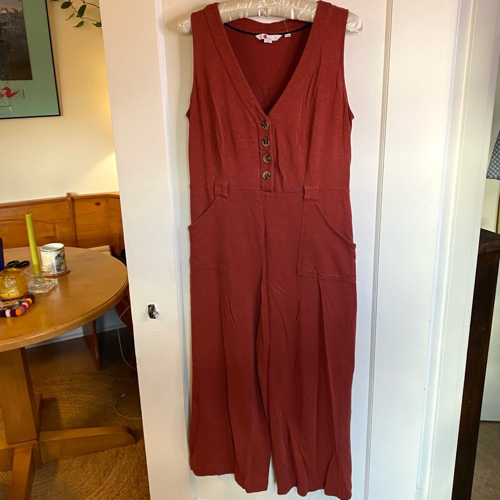 Boden Terracotta Jumpsuit Women’s size 6